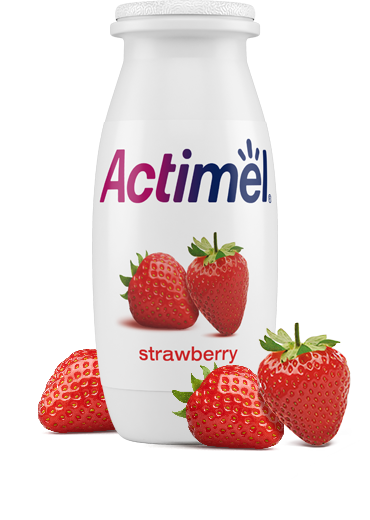 Actimel Strawberry Yogurt Drink 24x100 ML