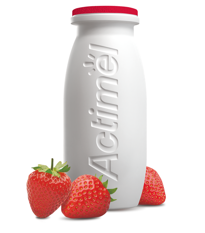 Strawberry Cultured Yogurt Shot Actimel