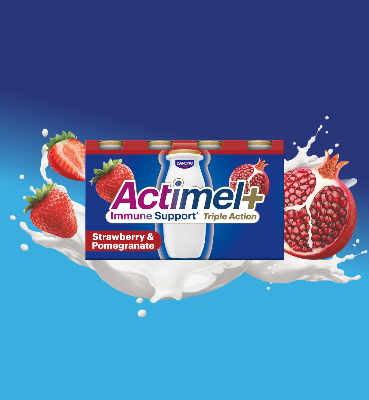 Actimel plus packaging 